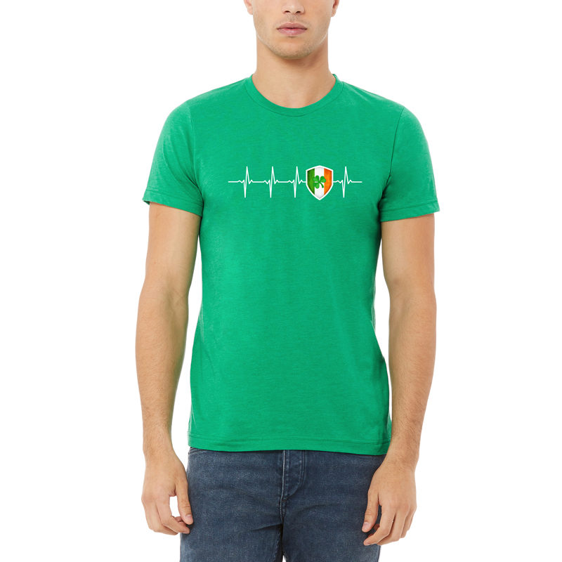 Irish Heartbeat T Shirt Islandclothing